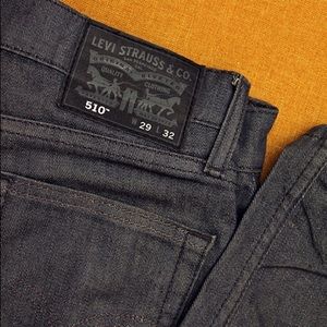 Levi 510 grey stretch denim